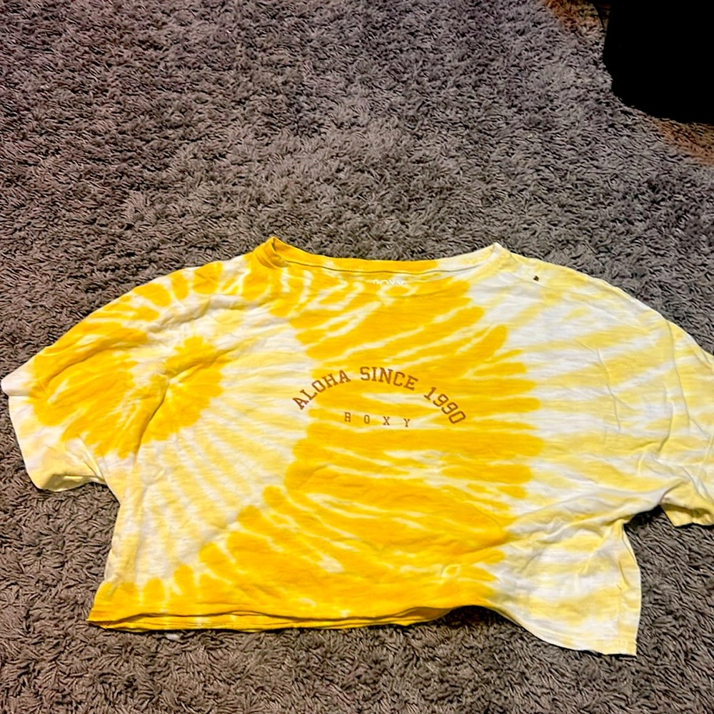 Yellow crop top